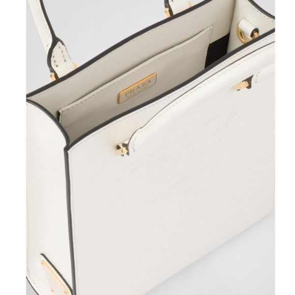 PRADA White Leather Crossbody Bag - Picture 3 of 5